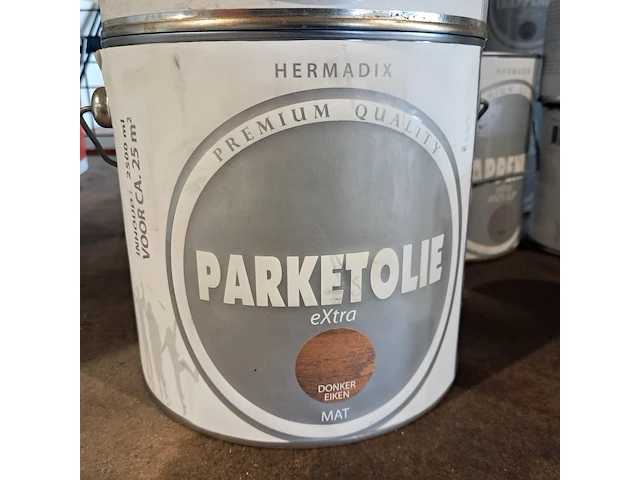 Ca. 24x hermadix trappenlak, parketolie en meubellak - afbeelding 8 van  9