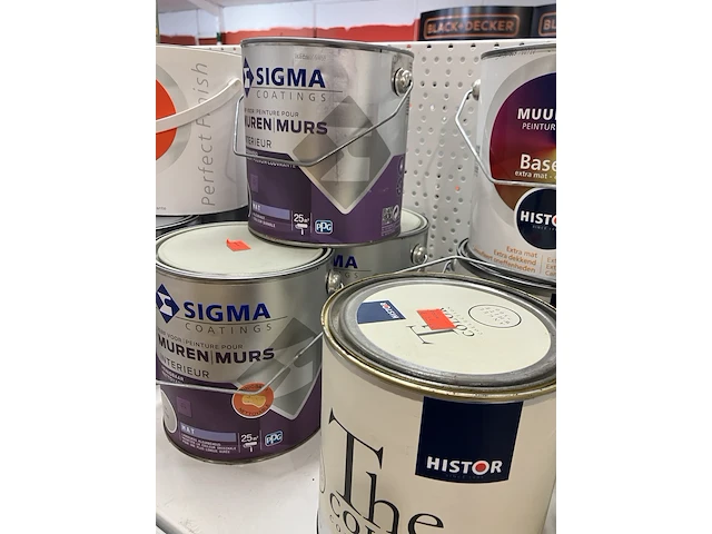 Ca. 24x histor sigma muurverf 2,5 ltr - afbeelding 4 van  5