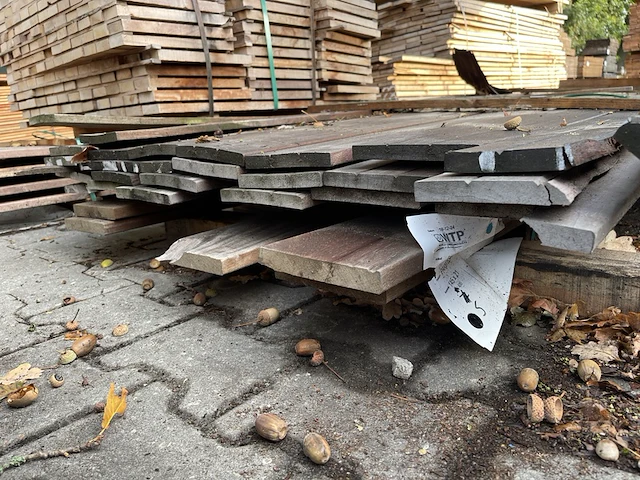 Ca. 24x partij hardhout, 16x135mm, lengte 400cm - afbeelding 3 van  3