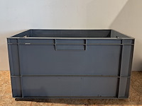 Ca. 24x stapelbaar opbergkrat, grijs - afbeelding 2 van  4
