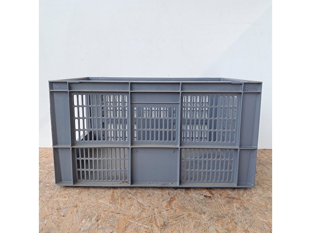 Ca. 24x stapelbaar opbergkrat, grijs - afbeelding 2 van  4