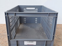 Ca. 24x stapelbaar opbergkrat, grijs - afbeelding 3 van  4