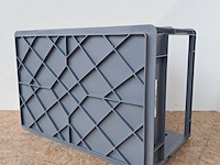 Ca. 24x stapelbaar opbergkrat, grijs - afbeelding 4 van  4