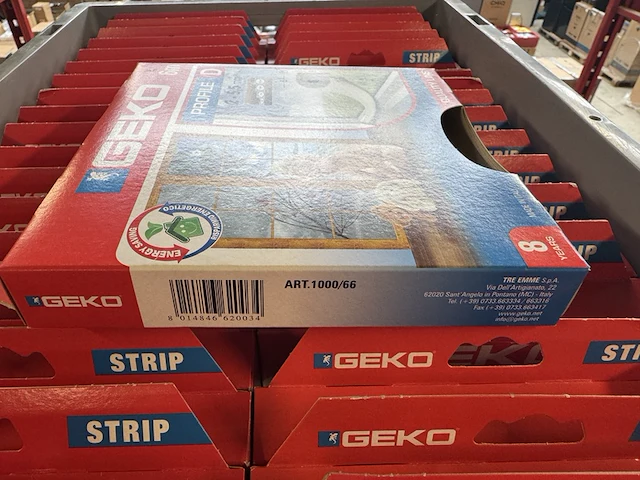 Ca. 24x tochtstrip d-profiel 6 meter geko - afbeelding 3 van  4