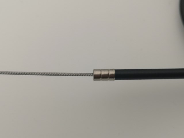 Ca. 250x fiets remkabels 165cm, zwart + zilver - afbeelding 3 van  4