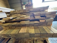 Ca. 255x ipé planken geschaafd country grade, 21x70mm, lengte 42/65cm, 81/95cm, 80/125cm, 52/155cm - afbeelding 3 van  3