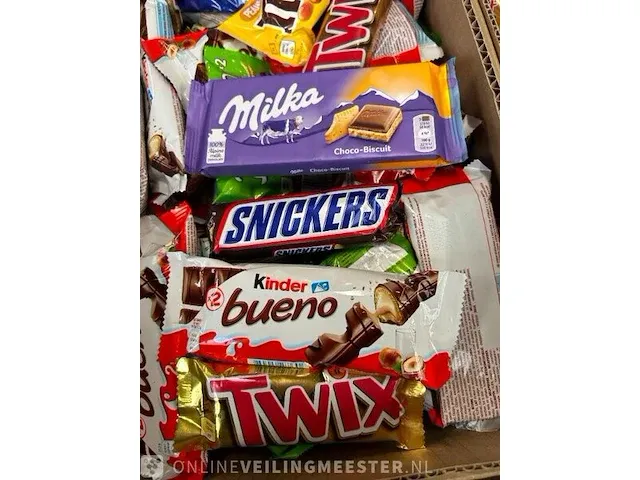 Ca. 25x doos snoep en chocola (ca. 3000 stuks totaal) w.o. m&m's, mars, snickers, twix - afbeelding 7 van  9