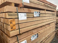 Ca. 25x douglas balken fijnbezaagd, 100x100mm, lengte 300cm - afbeelding 4 van  4