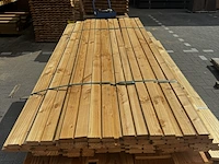Ca. 25x dubbelzijdig dubbel rhombus, douglas geschaafd - afbeelding 2 van  4