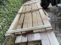 Ca. 25x ipé planken geschaafd, 21x110-120mm - afbeelding 1 van  3