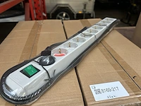 Ca. 25x stekkerdoos met schakelaar 10-voudig 3m, brennenstuhl, eco-line, lichtgrijs - afbeelding 4 van  4