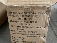 Ca. 25x t8 led tube tl2f 1200 mm 3500k ellipz lighting - afbeelding 4 van  4
