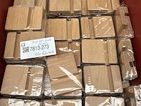 Ca. 260x houten telefoonhouder standaard met krat - afbeelding 2 van  5
