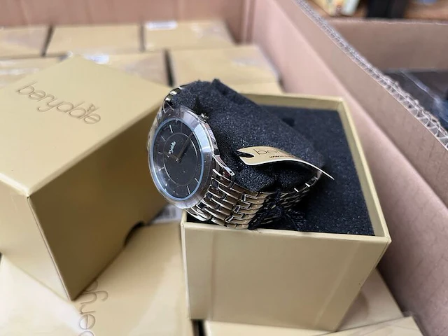 Ca. 26x dameshorloge met metalen schakelketting en kwartsuurwerk, berydale, bd702-2 - afbeelding 2 van  2