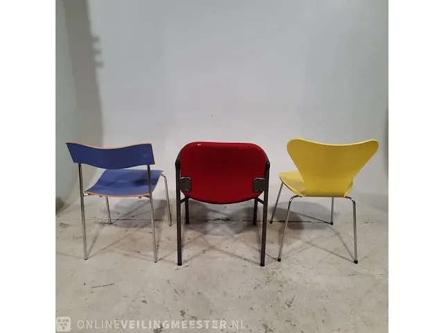 Ca. 26x diverse vergaderstoelen o.a fritz hansen - afbeelding 2 van  15