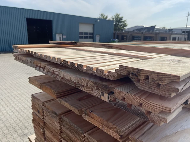 Ca. 26x douglas deens/triple/design profiel, 22x142mm, lengte 300cm - afbeelding 3 van  3