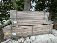 Ca. 270x guyana teak beschoeiingsplanken, 20x100mm, lengte 202/250cm, 68/300cm - afbeelding 4 van  4