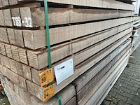 Ca. 27x guyana teak balken fijnbezaagd, 100x100mm, lengte 300cm - afbeelding 4 van  4