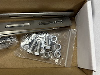 Ca. 27x set van 4 rvs haken + schroeven - afbeelding 3 van  6