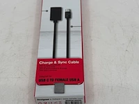 Ca. 280x usb 2.0 laadsnoer, behcbl00026, zwart - afbeelding 1 van  6