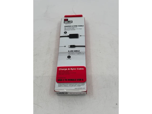 Ca. 280x usb 2.0 laadsnoer, behcbl00026, zwart - afbeelding 2 van  6