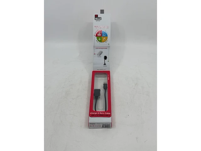 Ca. 280x usb 2.0 laadsnoer, behcbl00026, zwart - afbeelding 3 van  6