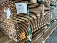 Ca. 286x guyana ipé planken geschaafd, 16x90mm, lengte 300cm - afbeelding 4 van  4