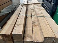 Ca. 28x douglas balken geschaafd, 140x140mm, lengte 300cm - afbeelding 1 van  3