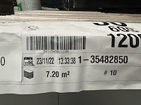 Ca. 28x pir dakplaat 1200x600x50mm rd:2.25(=0,72m²) recticel, eurothane silver - afbeelding 4 van  5