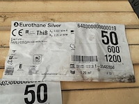 Ca. 28x pir dakplaat 1200x600x50mm rd:2.25(=0,72m²) recticel, eurothane silver - afbeelding 5 van  5
