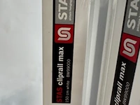 Ca. 28x posterrail, stas, minirail en cliprail, wit - afbeelding 4 van  5