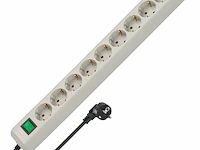 Ca. 28x stekkerdoos met schakelaar 10-voudig 3m brennenstuhl, eco-line, lichtgrijs - afbeelding 1 van  1