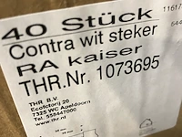 Ca. 290x kaiser contra stekker met randaarde wit - afbeelding 2 van  3
