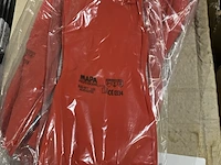Ca. 290x paar latex handschoenen, mapa professioneel, duo-nit180, rood - afbeelding 4 van  5