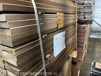 Ca. 299x ipé prime hardhouten planken gescchaafd, 21x95mm, lengte 95cm - afbeelding 2 van  3