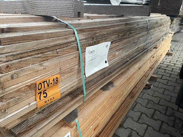 Ca. 300x douglas latten geschaafd, 20x45mm, lengte 300cm - afbeelding 2 van  3