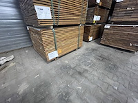 Ca. 308x guyana ipé planken geschaafd, 21x145mm, lengte 125cm - afbeelding 4 van  5