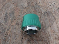 Ca. 30x 50mm ppr x 1 1/2 messing koppeling, ifan, groen, 2023 - afbeelding 3 van  5
