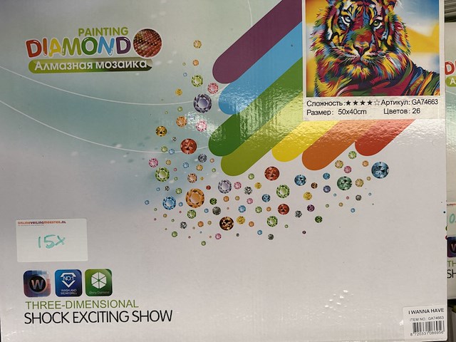 Ca. 30x diamond painting inclusief tools 40x50cm i-wannahave - afbeelding 5 van  7