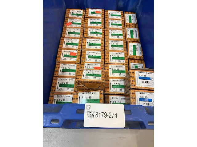 Ca. 30x doosjes 3,0 x 30 schroeven - afbeelding 1 van  2