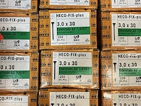 Ca. 30x doosjes 3,0 x 30 schroeven - afbeelding 2 van  2