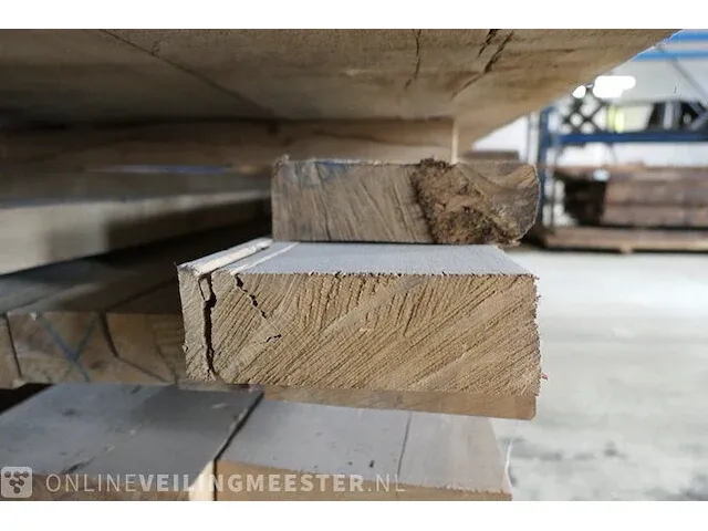 Ca. 30x eiken houten balk / plank - afbeelding 6 van  16