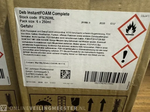 Ca. 30x flacon handdesinfectie schuim deb instantfoam - afbeelding 4 van  4