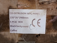 Ca. 30x hkc wpc wandelement voor binnen/buiten, coffee, 2025 - afbeelding 5 van  5