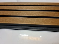 Ca. 30x hkc wpc wandpaneel binnen/buiten 290x22 cm, sanderz, teak, 2025 - afbeelding 2 van  4