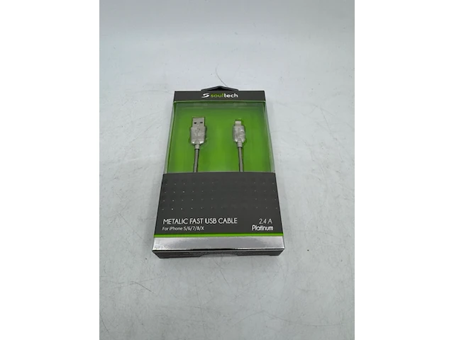 Ca. 30x laadsnoer iphone soultech, dk023gr - afbeelding 1 van  4