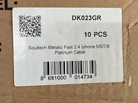 Ca. 30x laadsnoer iphone soultech, dk023gr - afbeelding 3 van  4