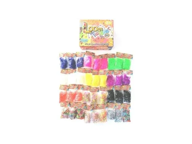 Ca. 30x loom twister loombandjes set 21.600-delig hgl - afbeelding 1 van  2