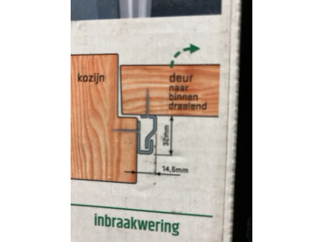 Ca. 30x secu inbraak beveiliging deurstrip - afbeelding 4 van  6