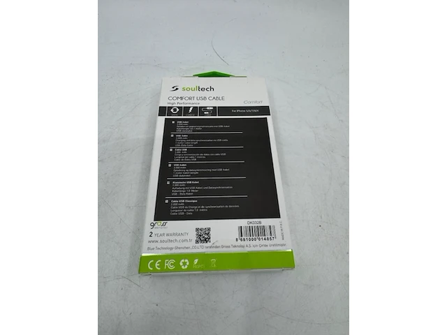 Ca. 30x usb laadsnoer iphone soultech, dk032b - afbeelding 2 van  4